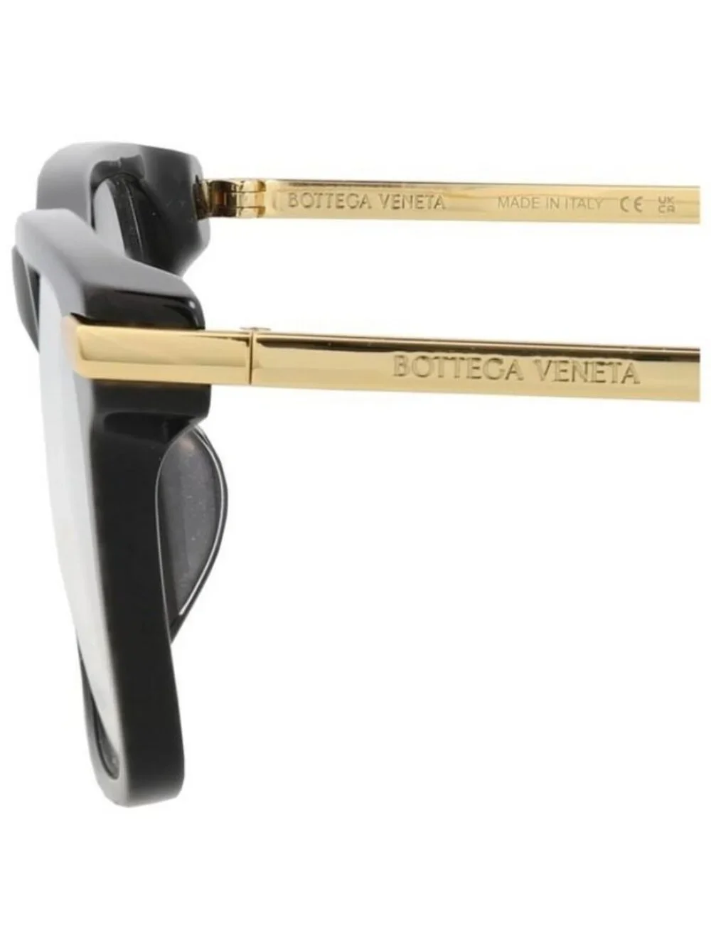 New Bottega Veneta Mens Square/Rectangle Black Gold Transparent Fashion Designer
